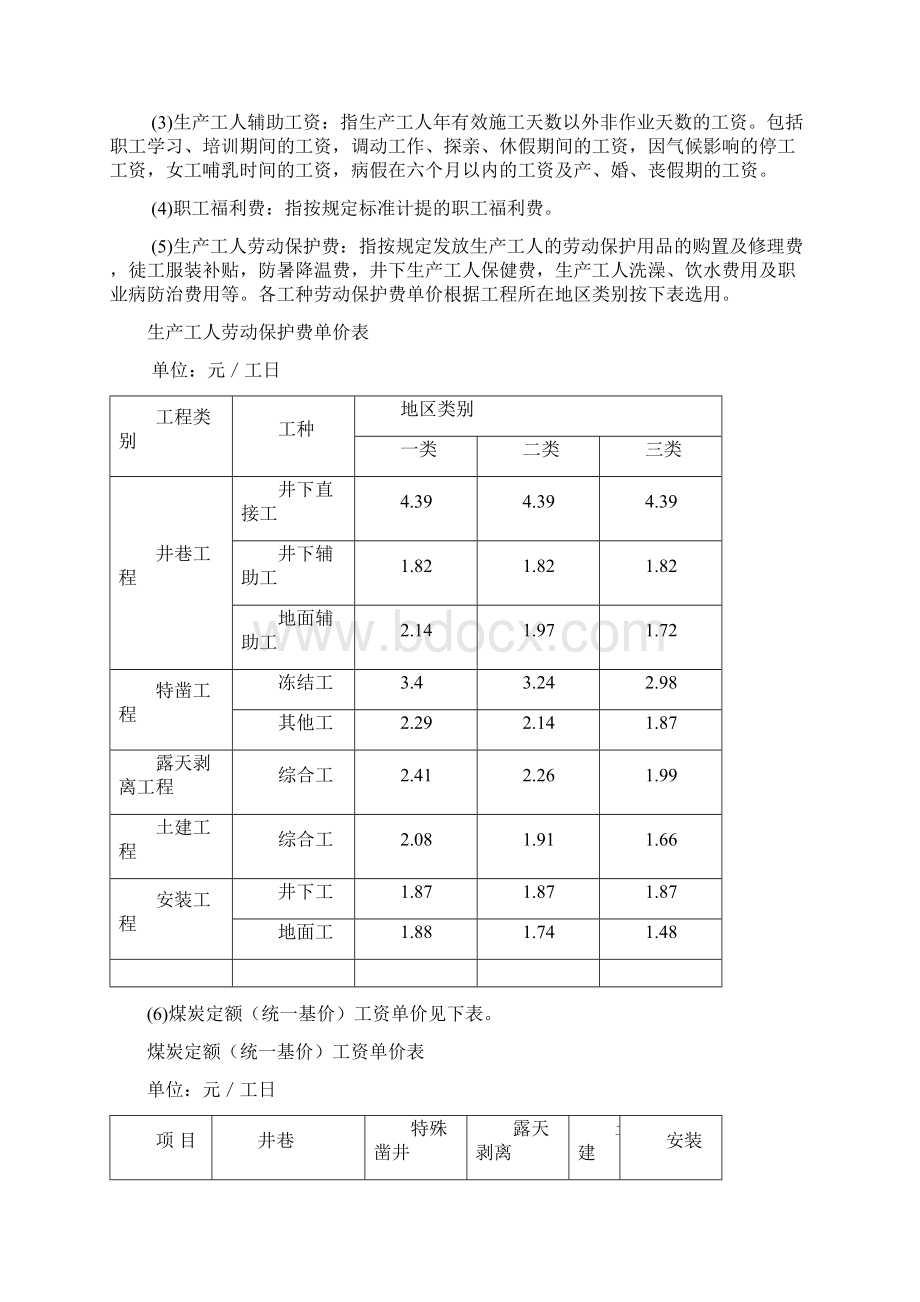 煤炭建设工程费用定额及造价管理有关规定Word格式文档下载.docx_第3页