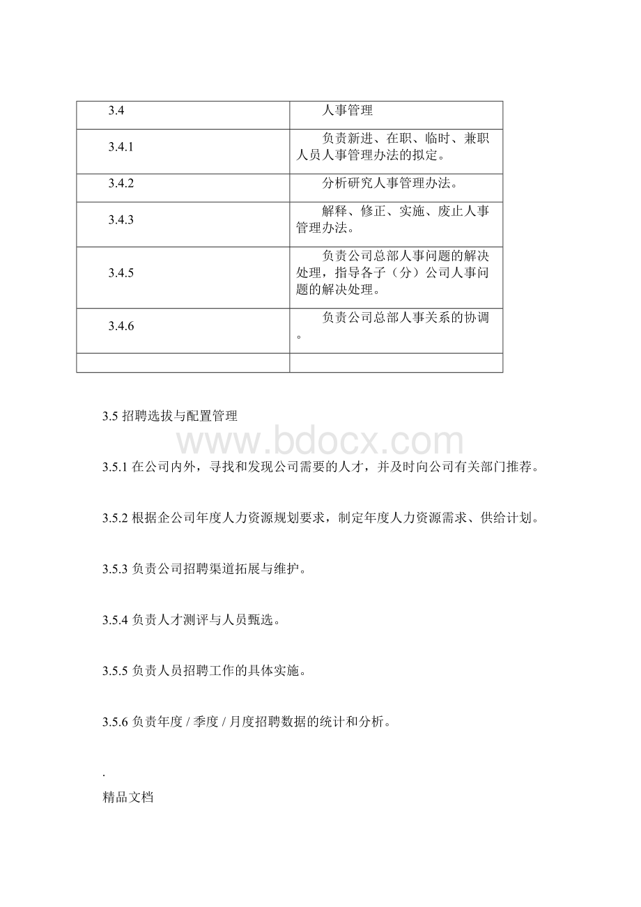 人力资源部岗位职责及考核标准docx.docx_第3页