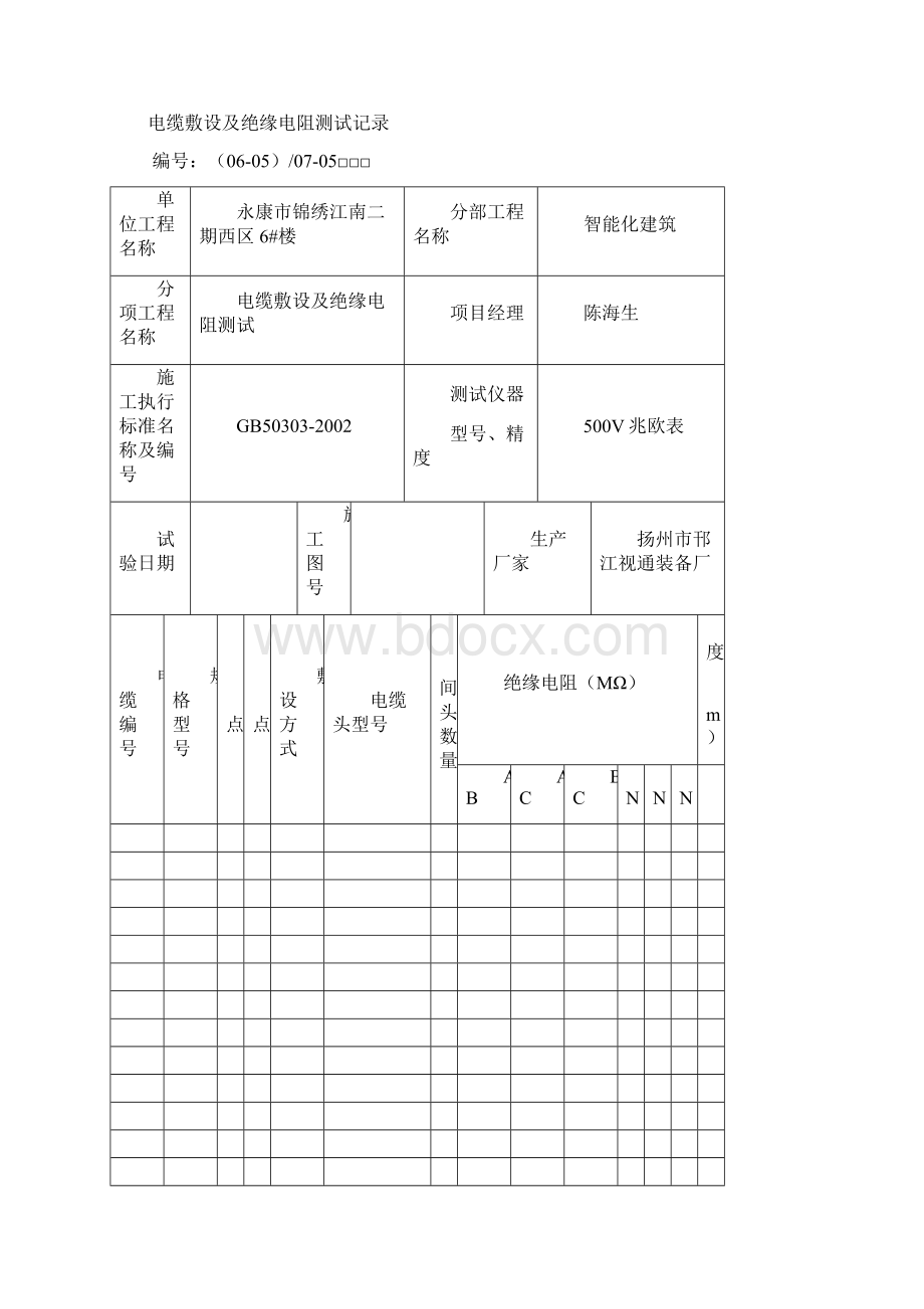 智能建筑系统试运行记录.docx_第2页