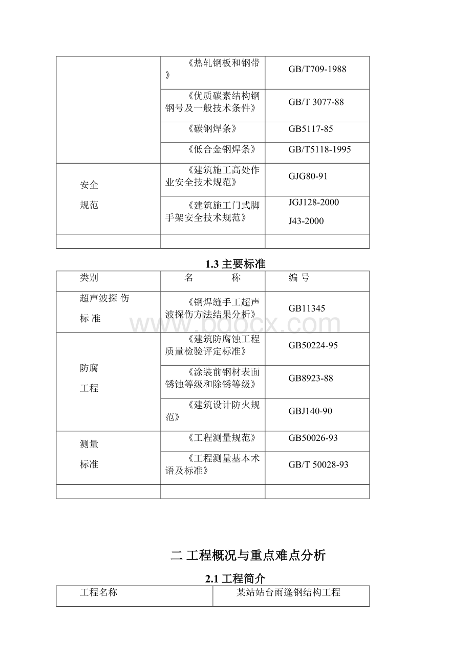 某高铁车站站台雨棚钢结构施工方案H钢柱管桁架.docx_第2页