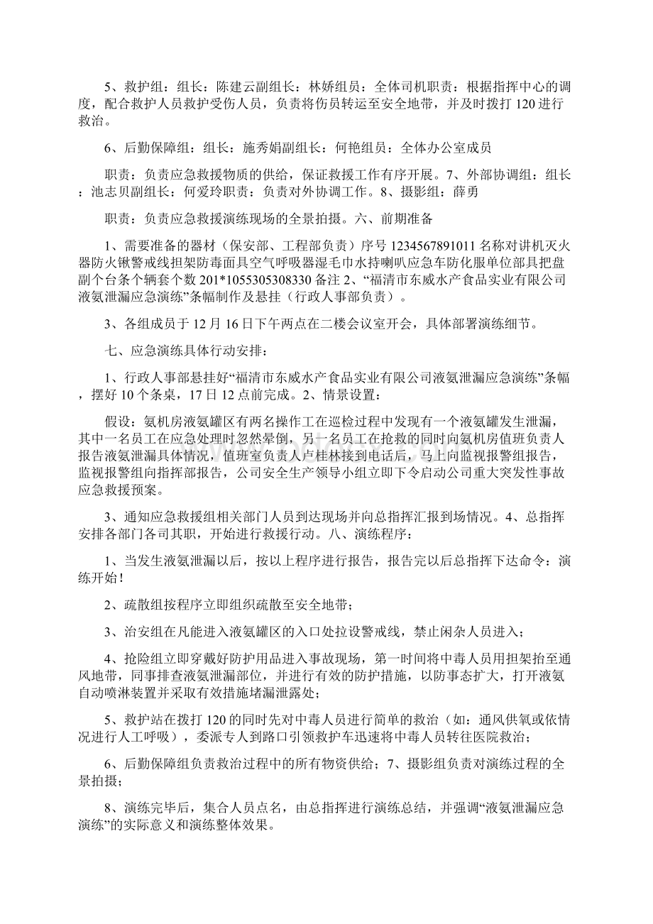 液氨泄漏应急演练方案.docx_第2页