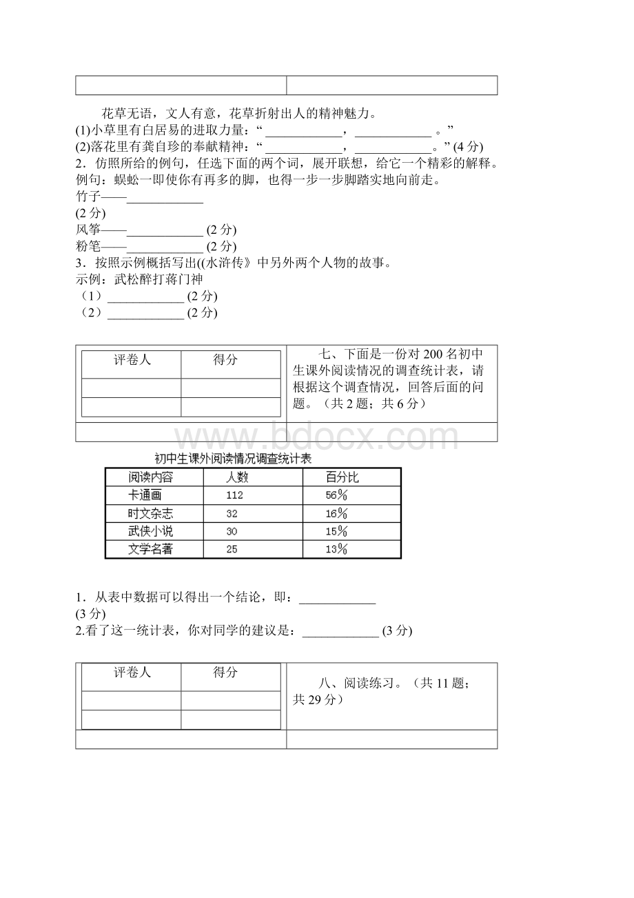 人教版六年级语文下毕业升学全真模拟训练密卷重点学校四套.docx_第3页