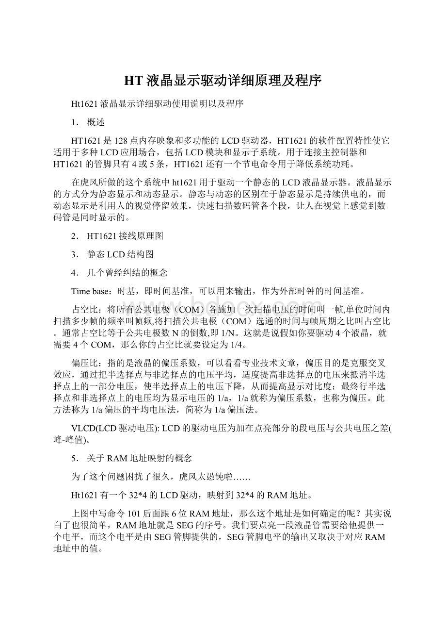 HT液晶显示驱动详细原理及程序文档格式.docx