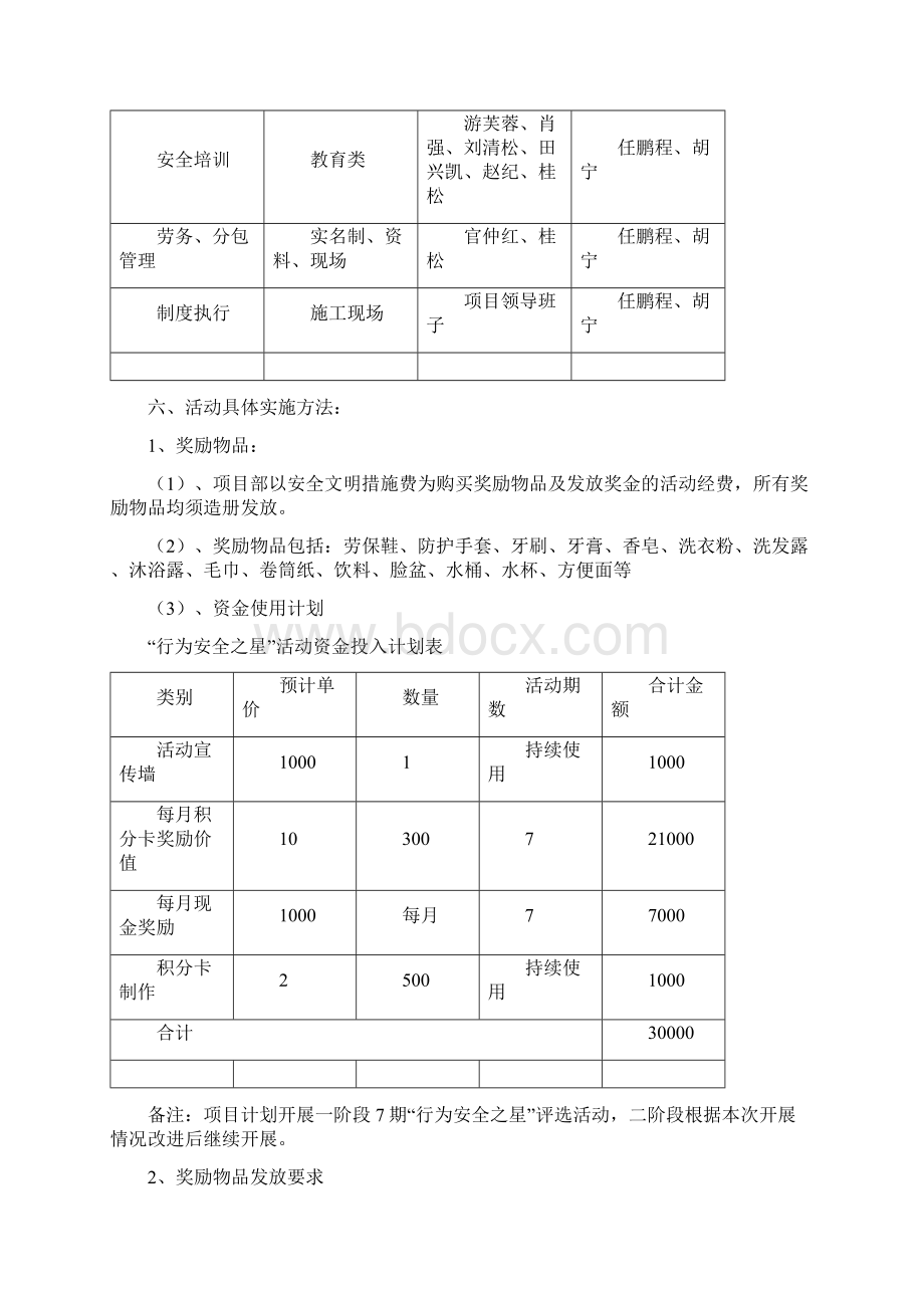 行为安全之星活动方案.docx_第3页