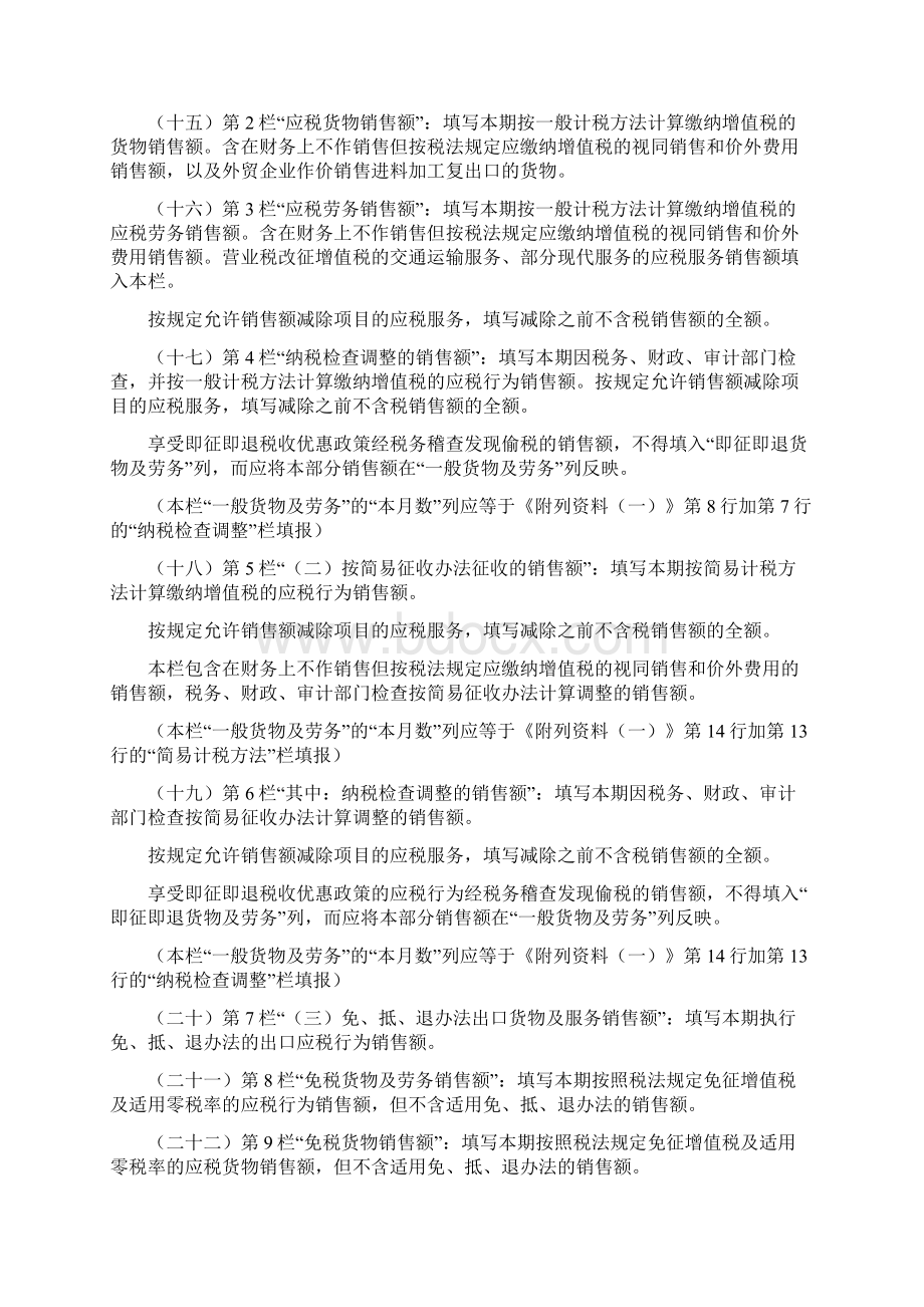 《增值税纳税申报表适用于一般纳税人》及其附表填表说明Word文件下载.docx_第2页