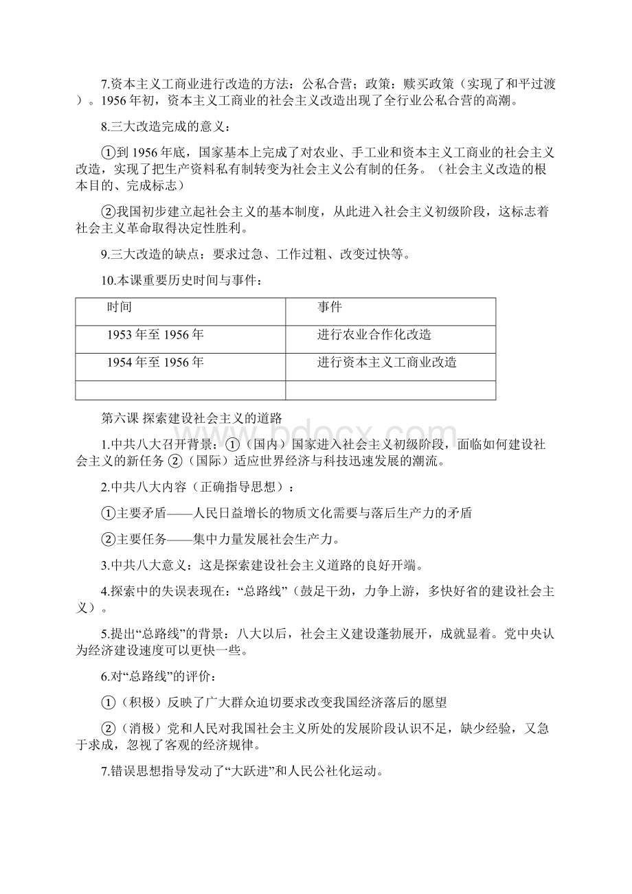 人教版八年级历史下册知识点全套.docx_第3页