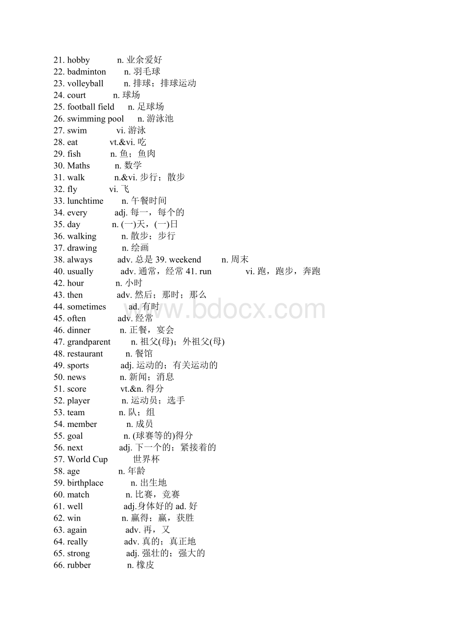 牛津初中英语全套教材词汇大合集Word格式.docx_第2页