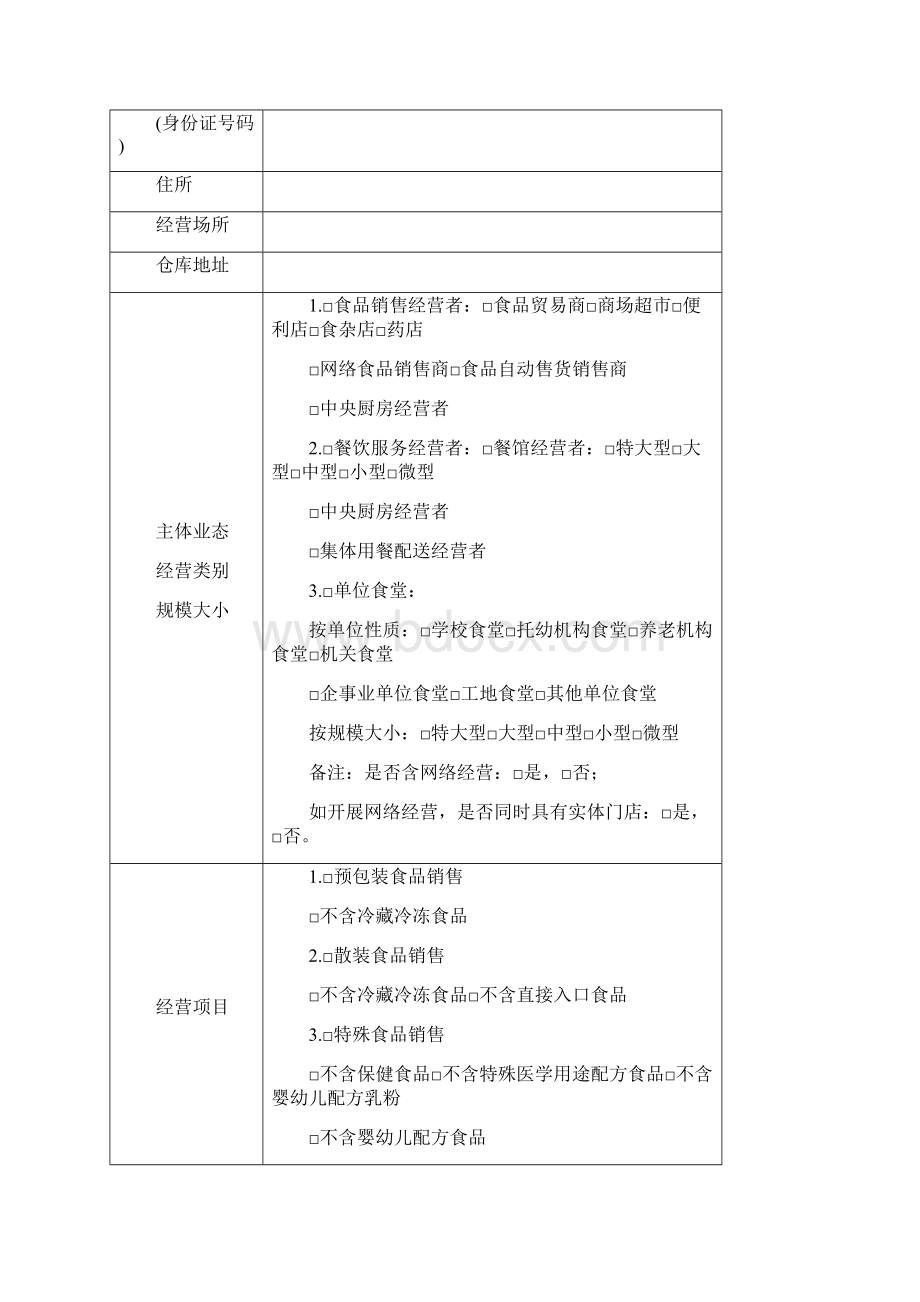 最新食品经营许可证申请材料含注释文档格式.docx_第3页