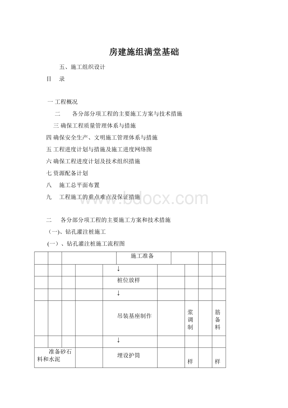 房建施组满堂基础Word格式文档下载.docx