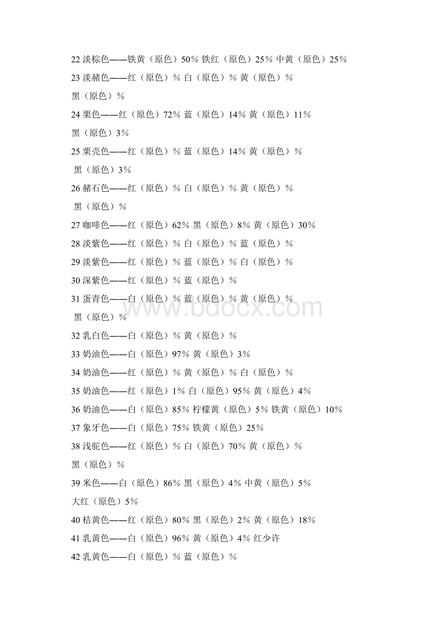 颜色调配表大全Word格式文档下载.docx_第2页