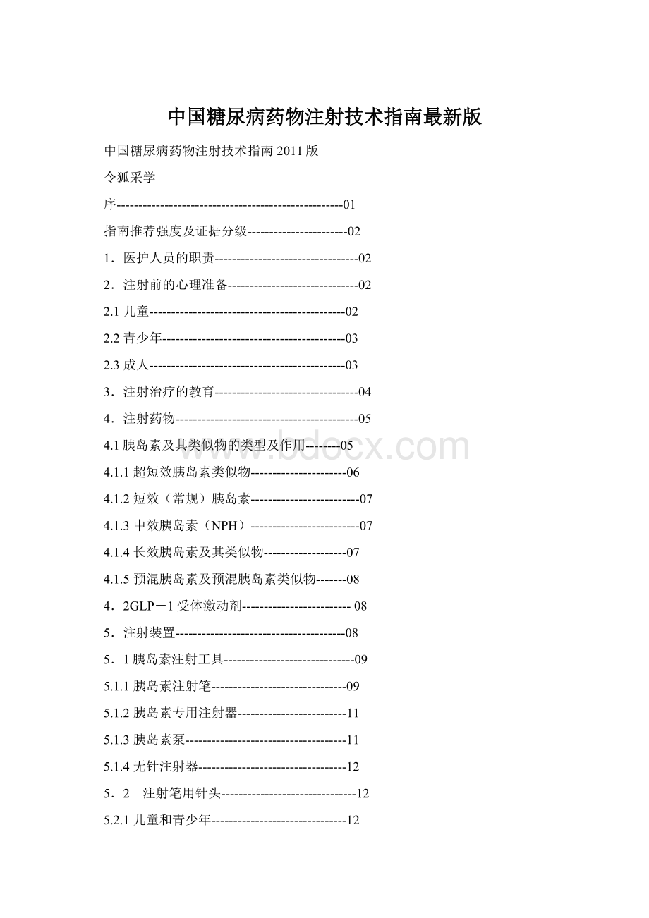 中国糖尿病药物注射技术指南最新版.docx_第1页