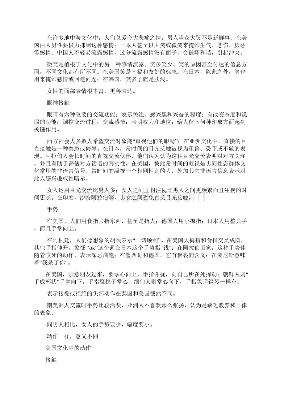 作文范文之英语作文语言与非语言的相同与不同点Word文档格式.docx_第2页