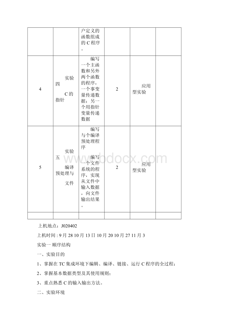 《计算机软件基础2243》实验方案及大纲Word文档格式.docx_第2页