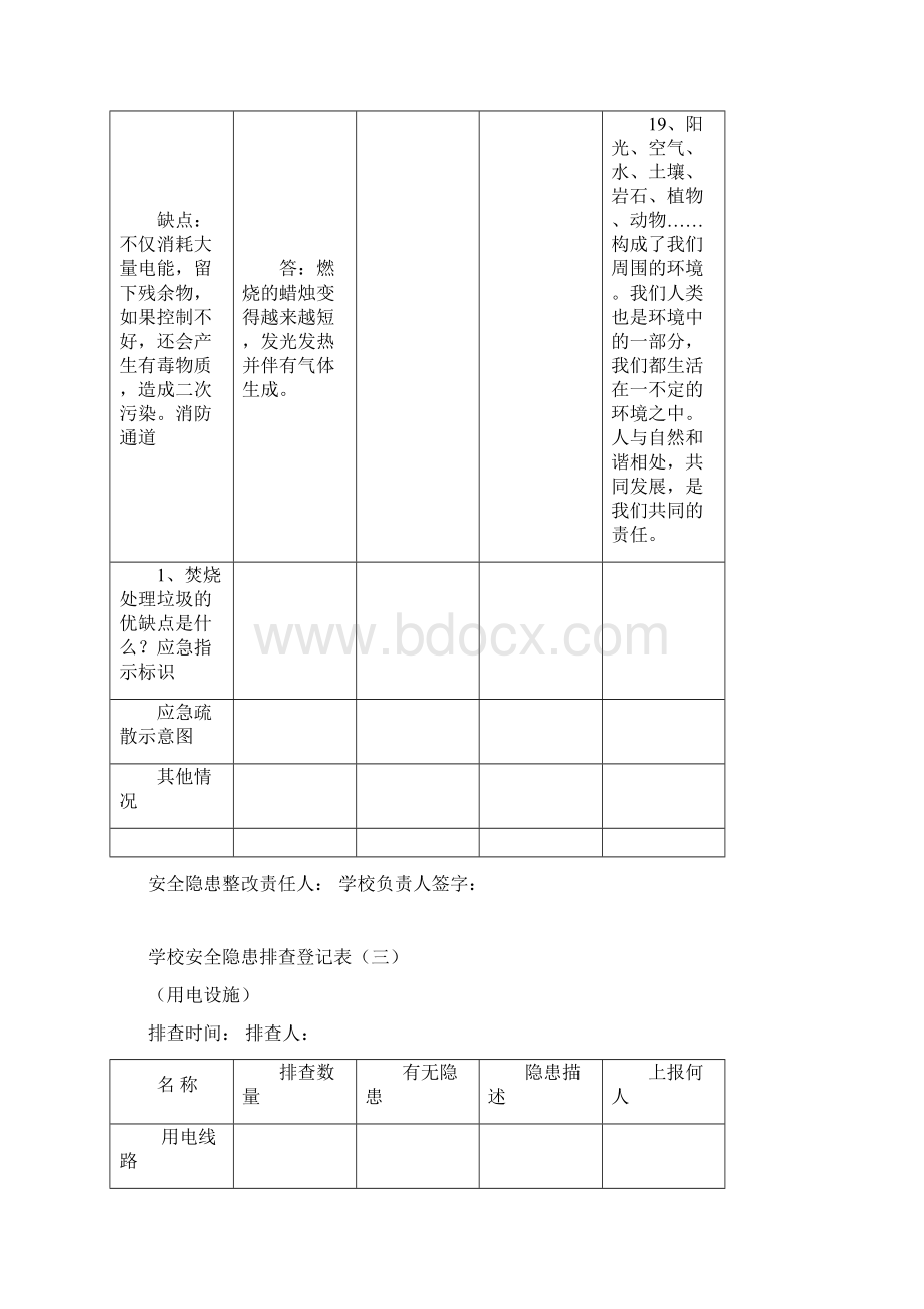 学校安全隐患排查登记表一至十三.docx_第3页