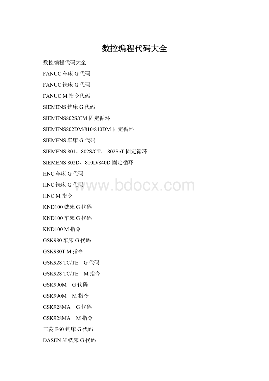 数控编程代码大全Word文件下载.docx_第1页