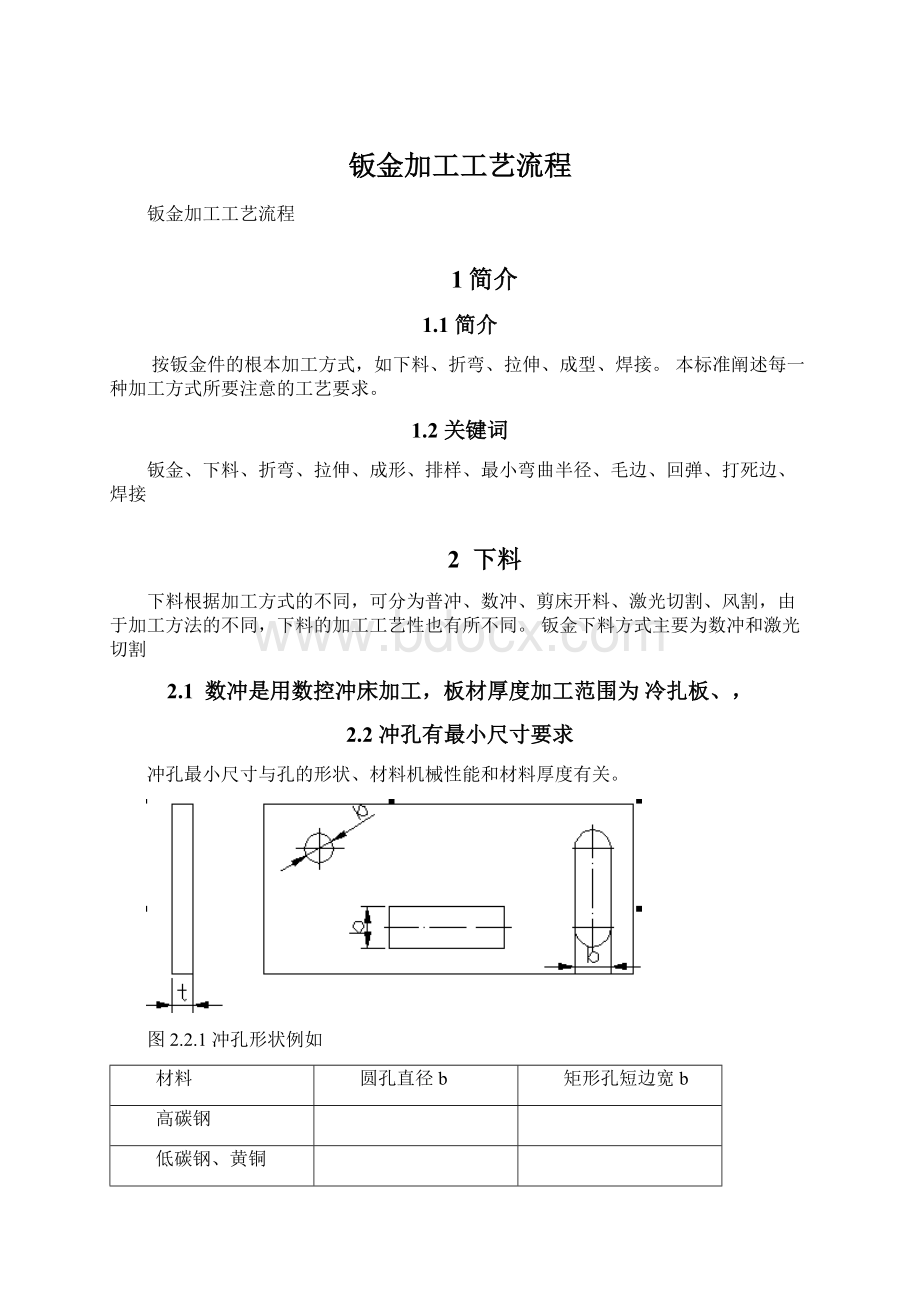 钣金加工工艺流程Word文档格式.docx_第1页