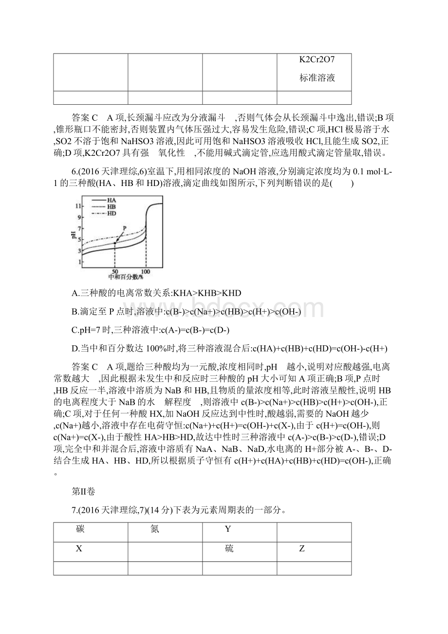 最新版高考化学普通高等学校招生全国统一考试理科综合能力测试天津卷Word格式文档下载.docx_第3页