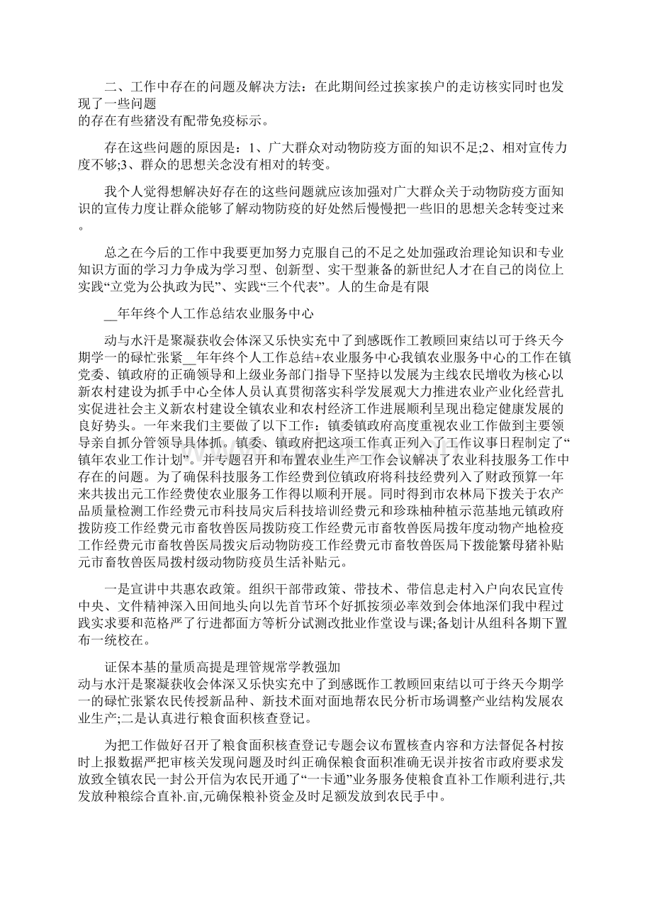 农服中心个人工作总结.docx_第3页
