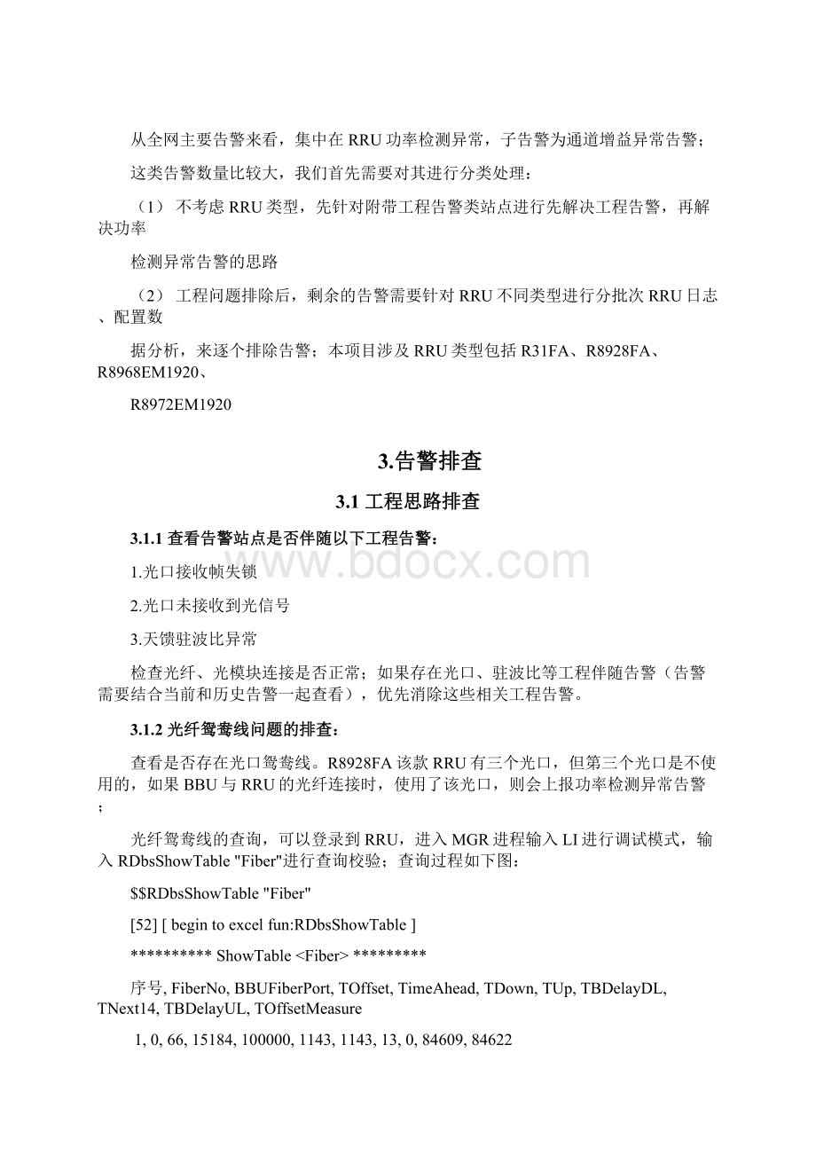 RRU功率检测异常通道增益异常告警解决方案Word格式文档下载.docx_第2页