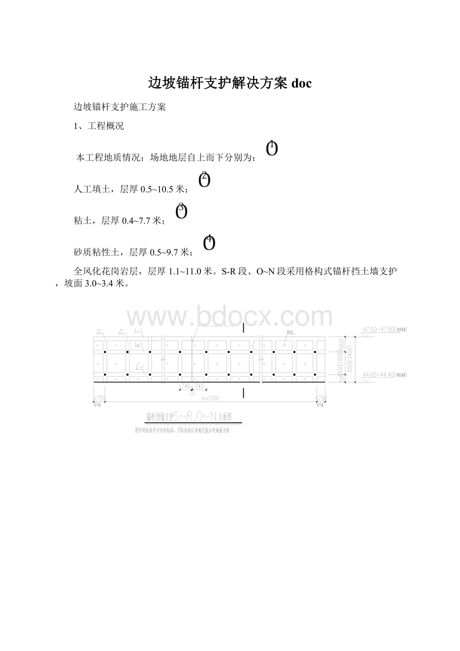 边坡锚杆支护解决方案doc.docx_第1页