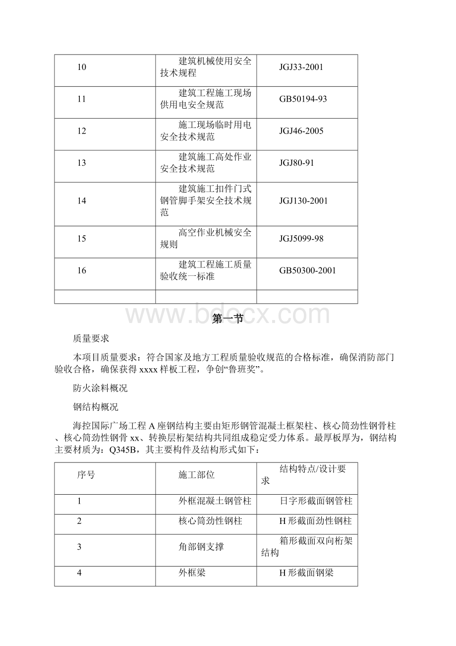 钢结构防火涂料施工方案.docx_第2页