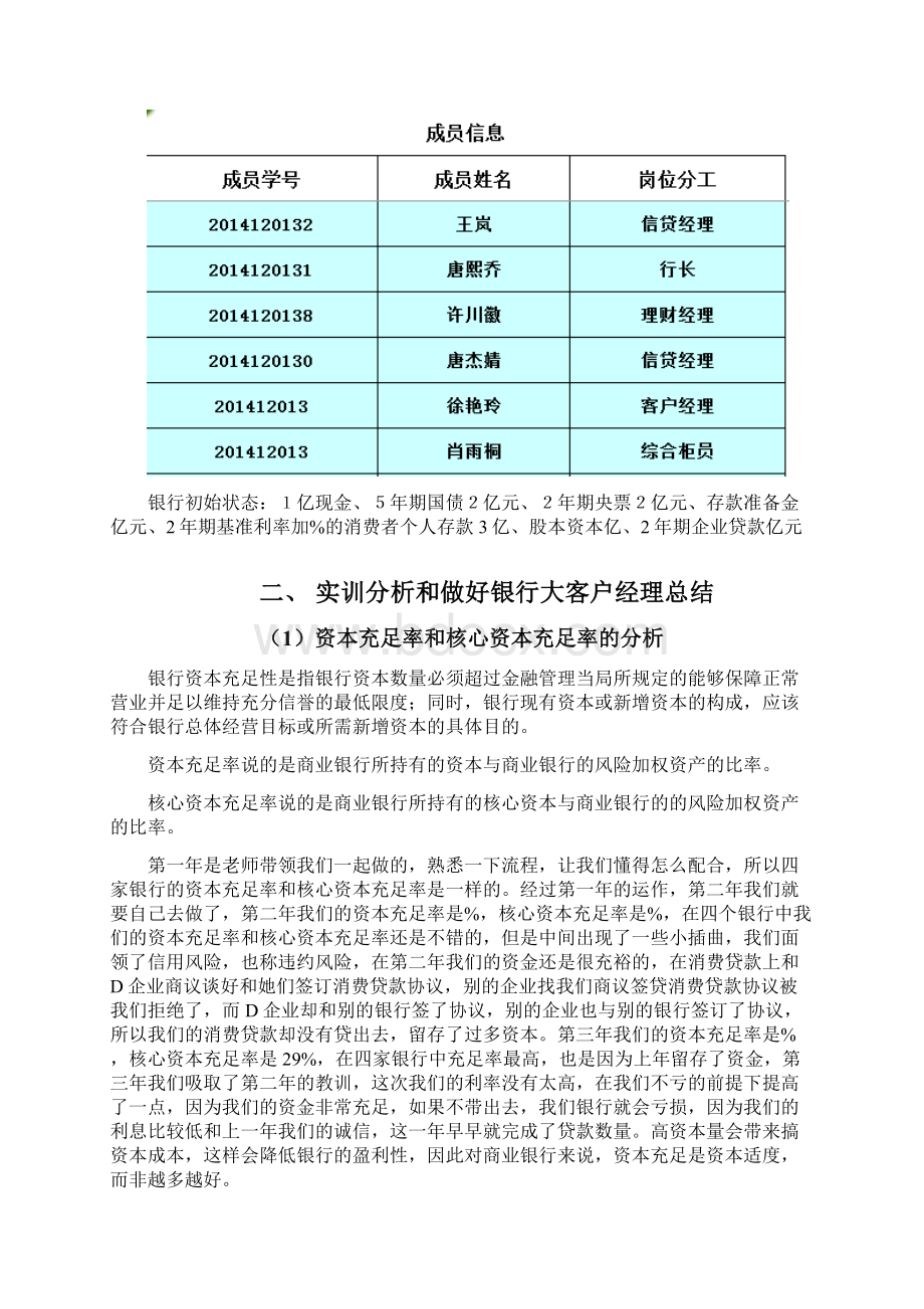 商业银行模拟经营沙盘实验报告.docx_第2页