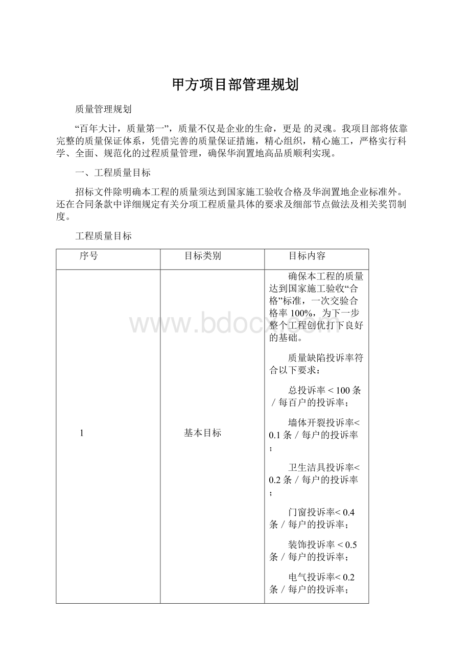 甲方项目部管理规划.docx_第1页