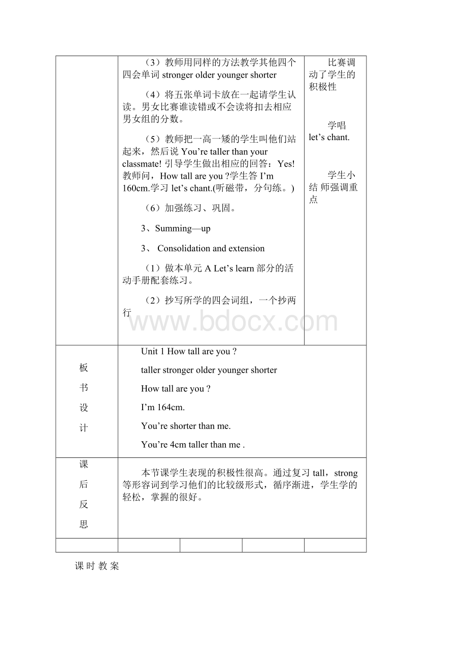 PEP小学英语6年级下册表格教案1.docx_第3页