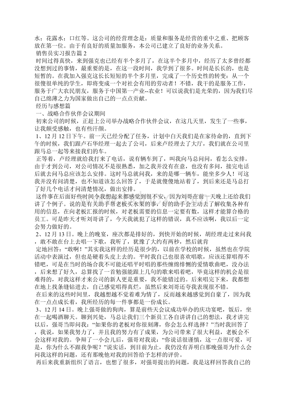 销售员实习报告范文10篇.docx_第2页