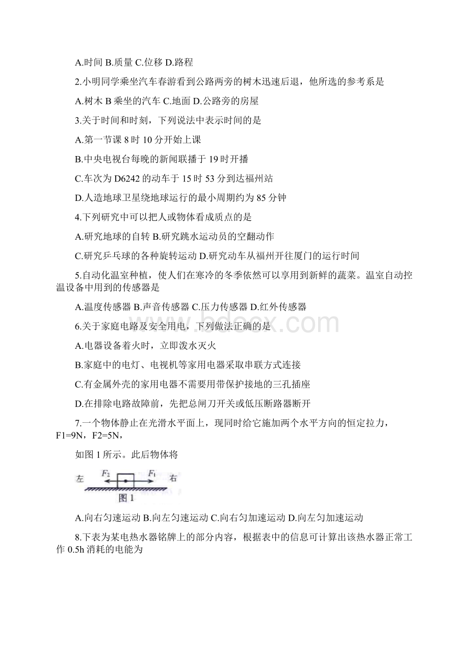 福建省会考物理试题.docx_第2页