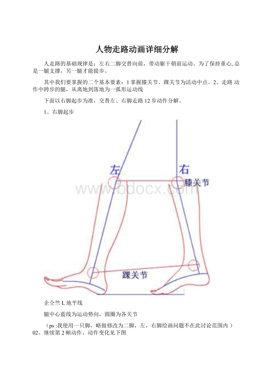 人物走路动画详细分解.docx_第1页