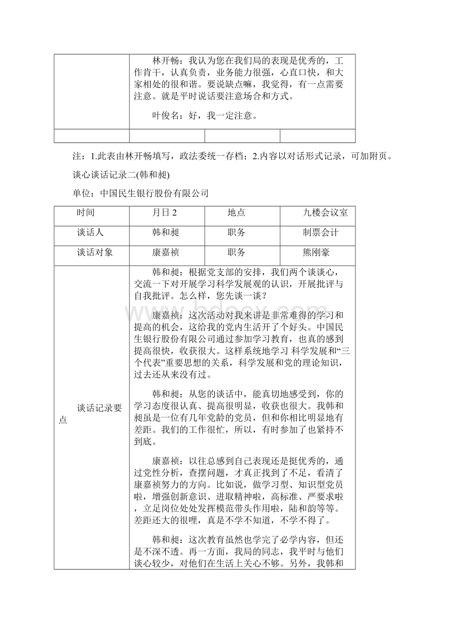 开展谈心谈话Word文档下载推荐.docx_第2页