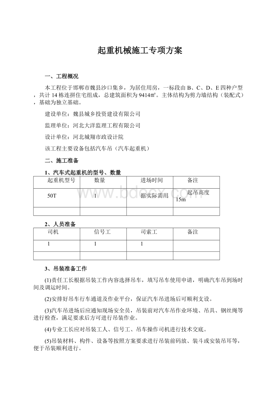 起重机械施工专项方案.docx