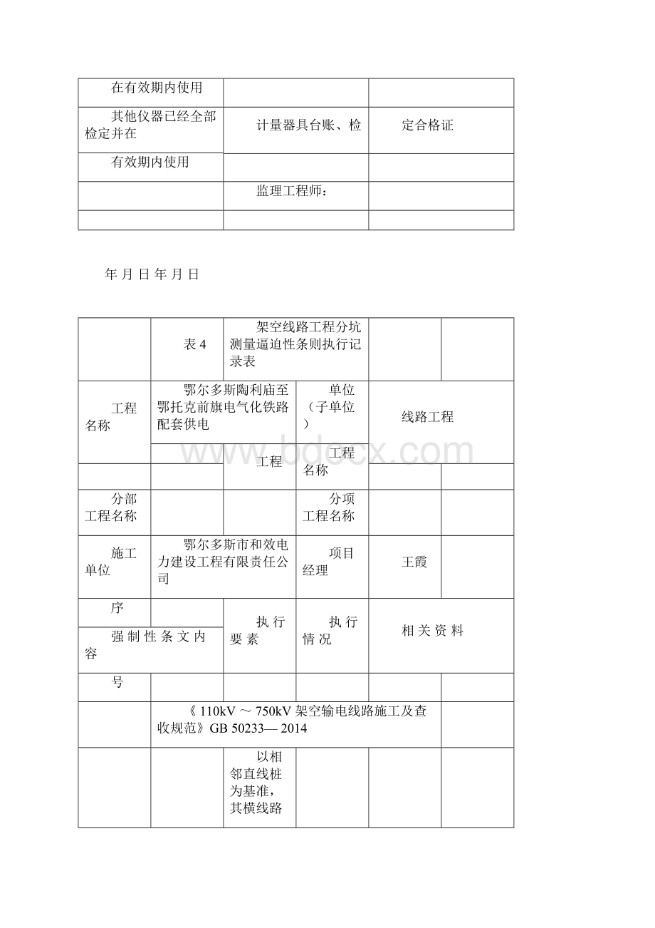 完整版输电线路工程版最新强制性条文记录质量.docx_第3页