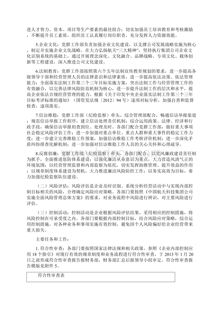 内部控制体系建设实施方案Word格式.docx_第3页