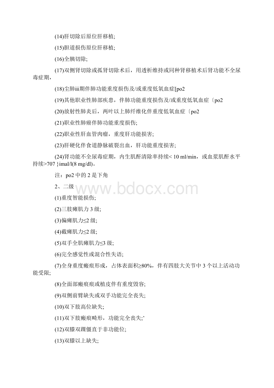 工伤伤残等级评定标准是什么文档格式.docx_第2页