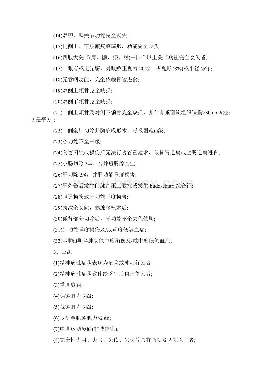 工伤伤残等级评定标准是什么文档格式.docx_第3页