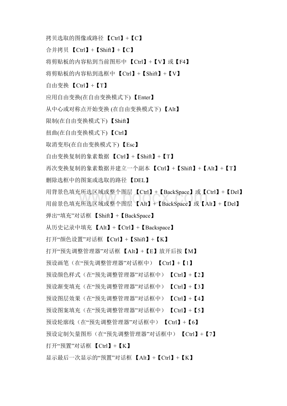 超实用ps快捷键Word格式文档下载.docx_第3页