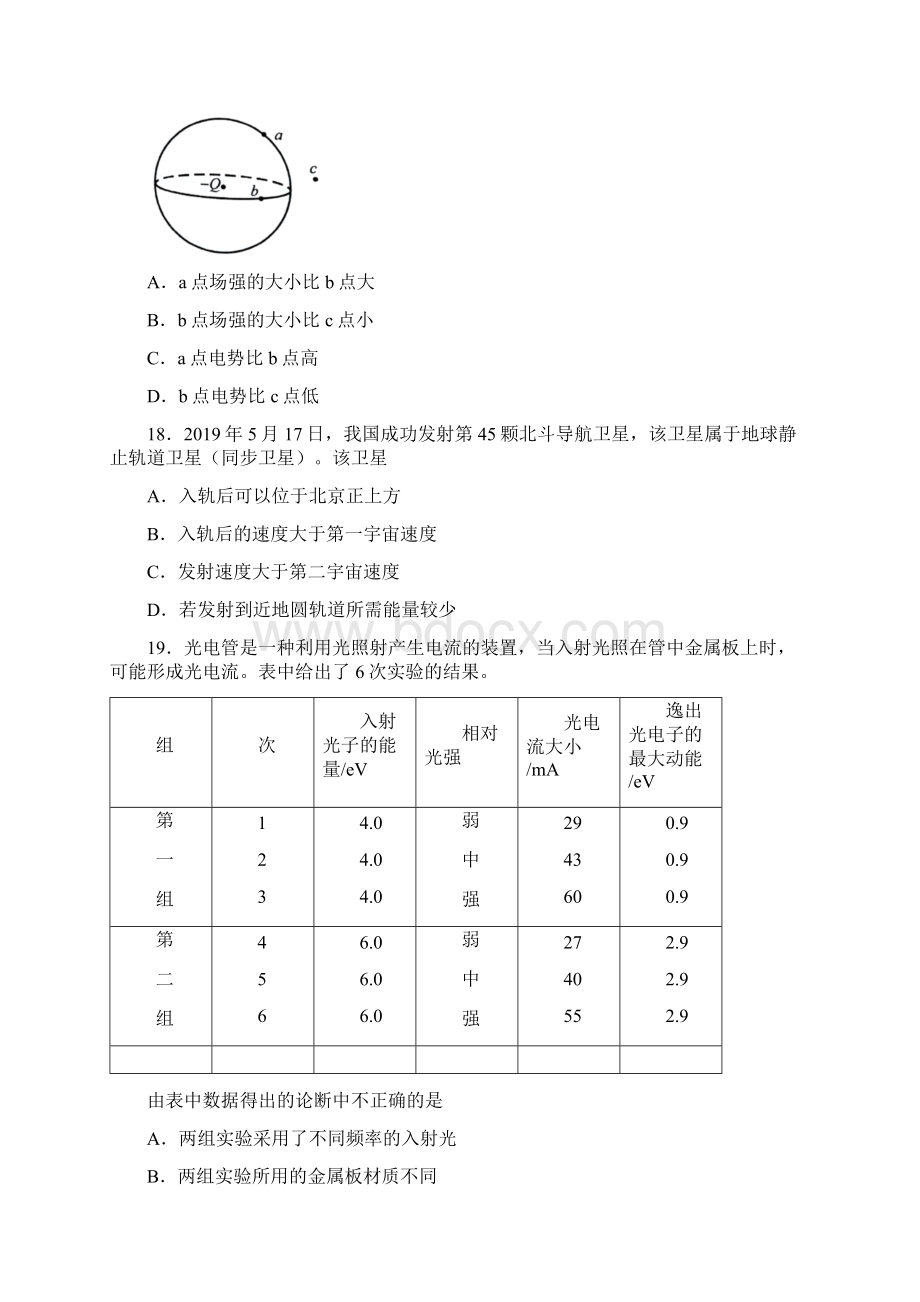 北京理综物理高考试题word版含答案.docx_第3页