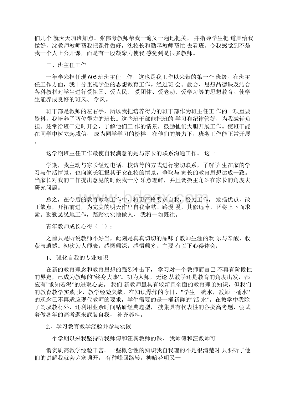 青年教师教学成长工作总结.docx_第2页