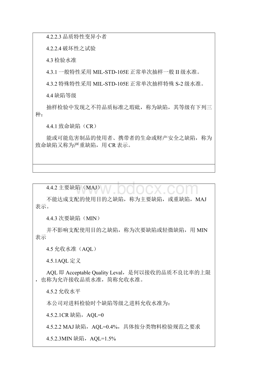 最齐全的分类IQC来料检验规范标准书.docx_第2页