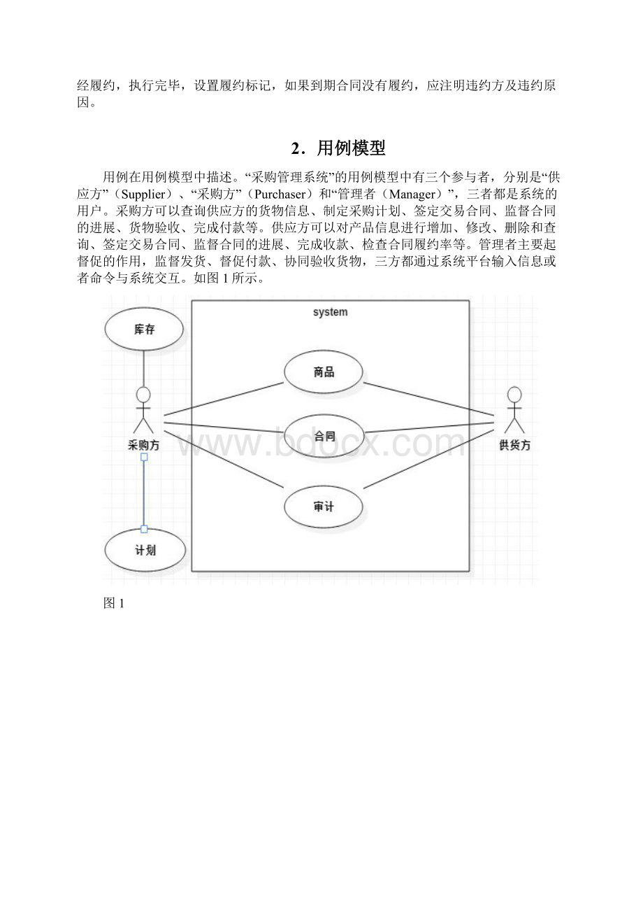 采购管理系统建模课程设计.docx_第2页