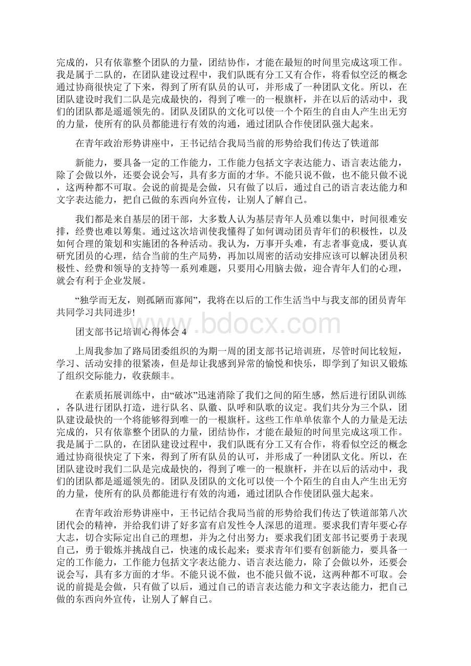 团支部书记培训心得体会5篇.docx_第3页