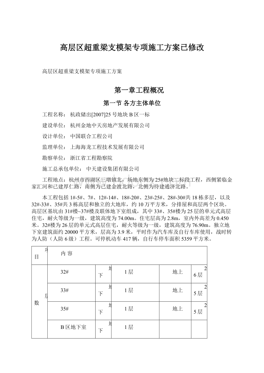 高层区超重梁支模架专项施工方案已修改.docx