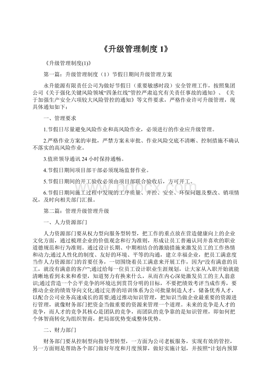 《升级管理制度1》Word格式.docx