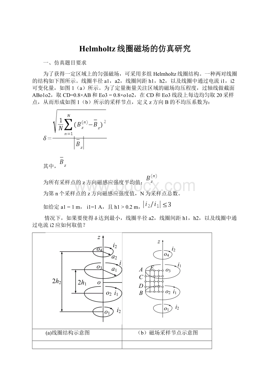 Helmholtz线圈磁场的仿真研究.docx