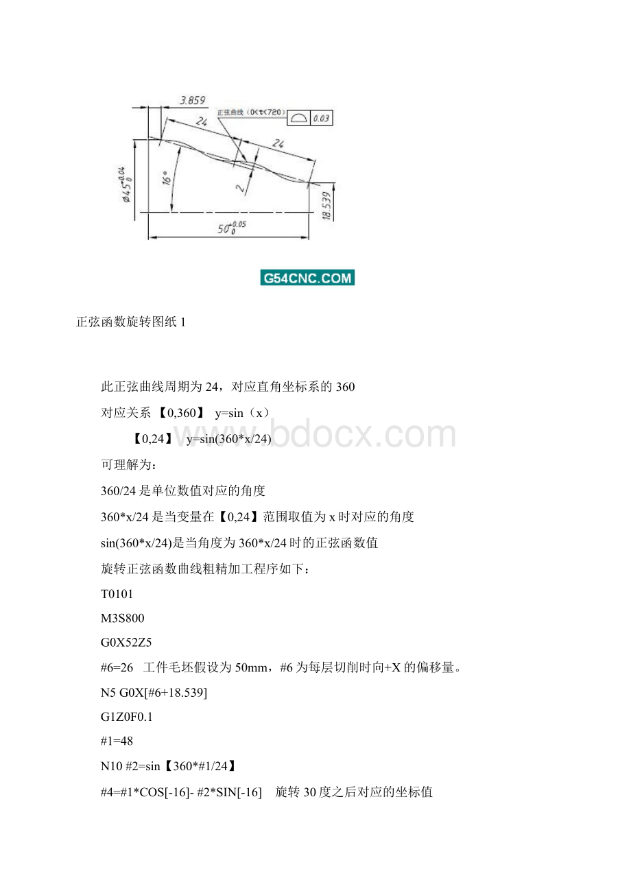 数控车床宏程序案例教学文案Word格式.docx_第2页