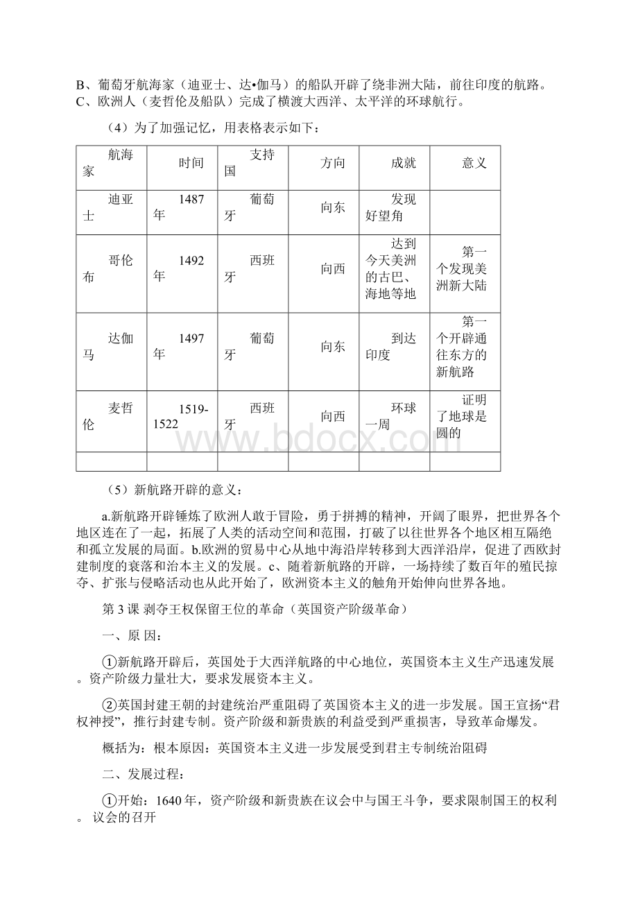 九年级历史上册知识点汇总Word格式文档下载.docx_第2页