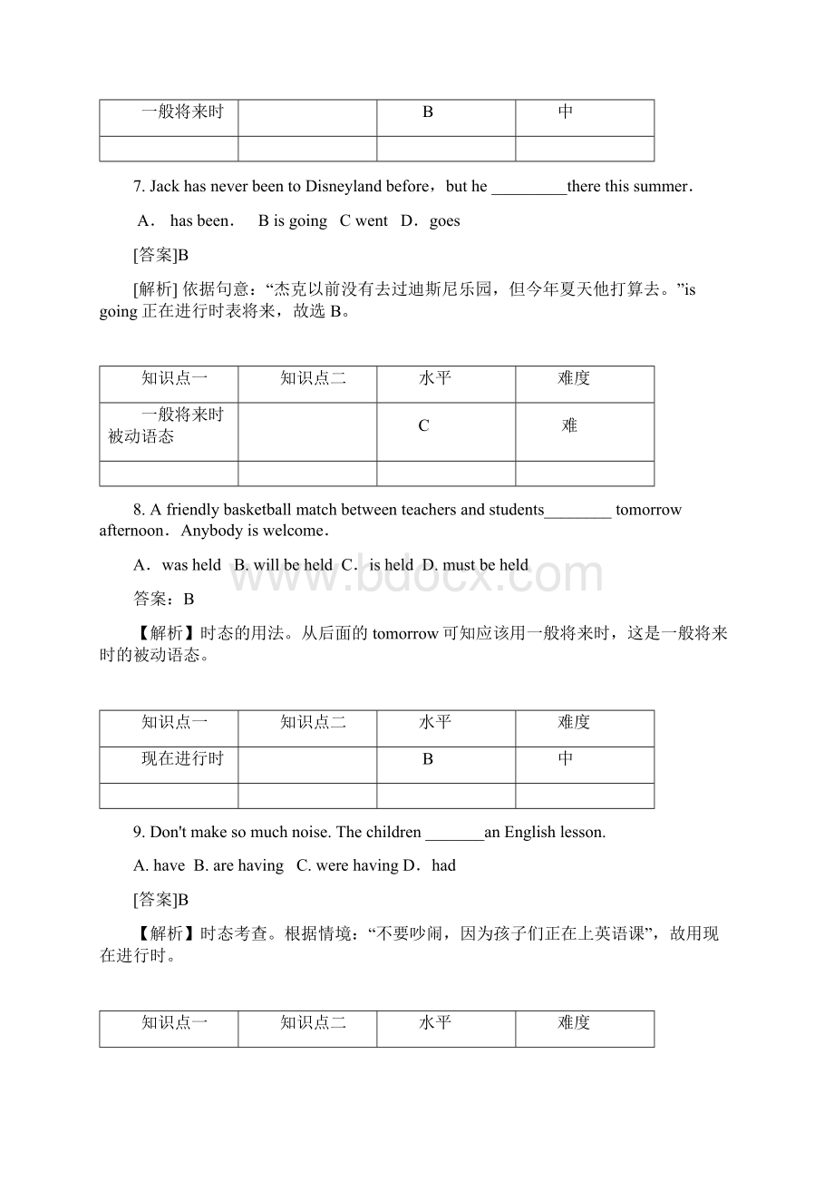 中考时态语态精讲Word文档格式.docx_第3页