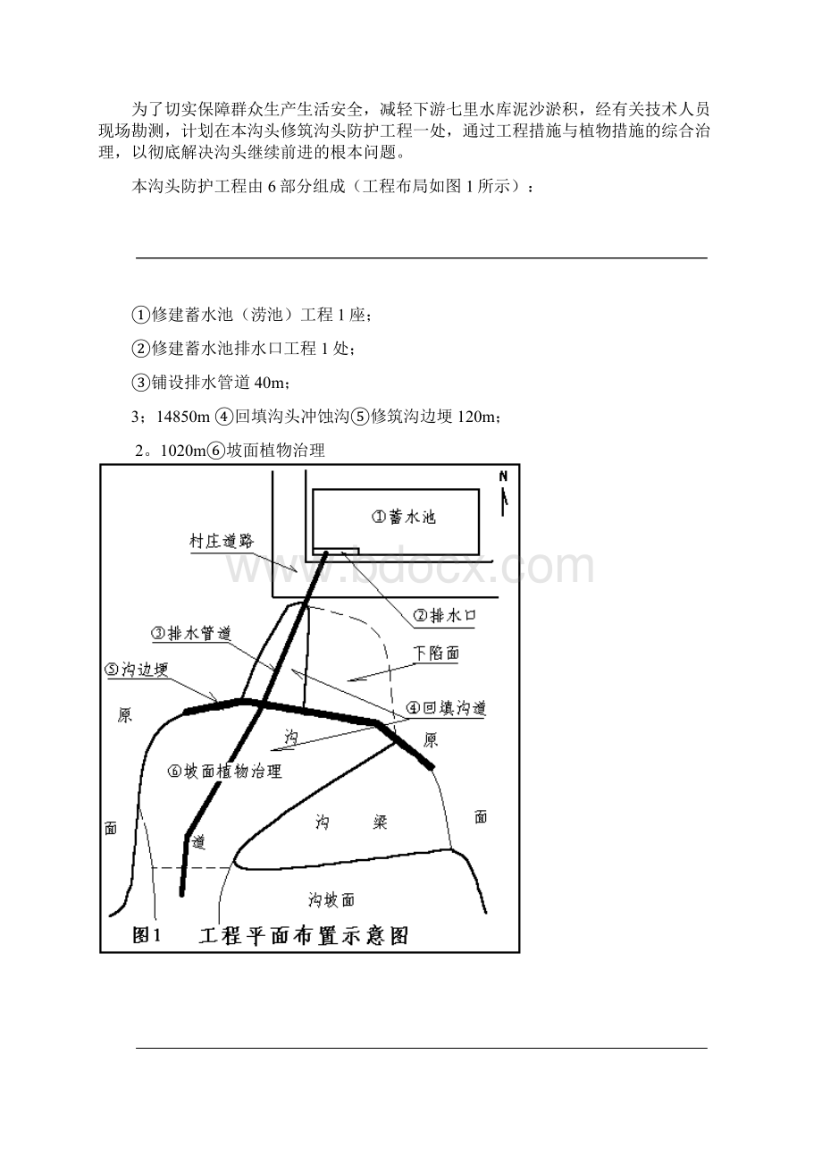 曹胡村沟头防护工程施工设计方案Word文件下载.docx_第2页